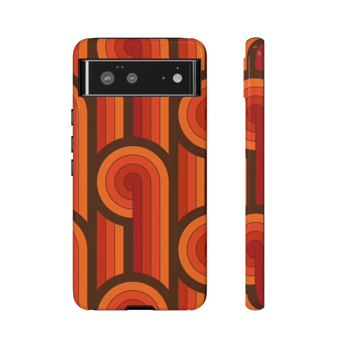 60's Wallpaper - Orange/Brown