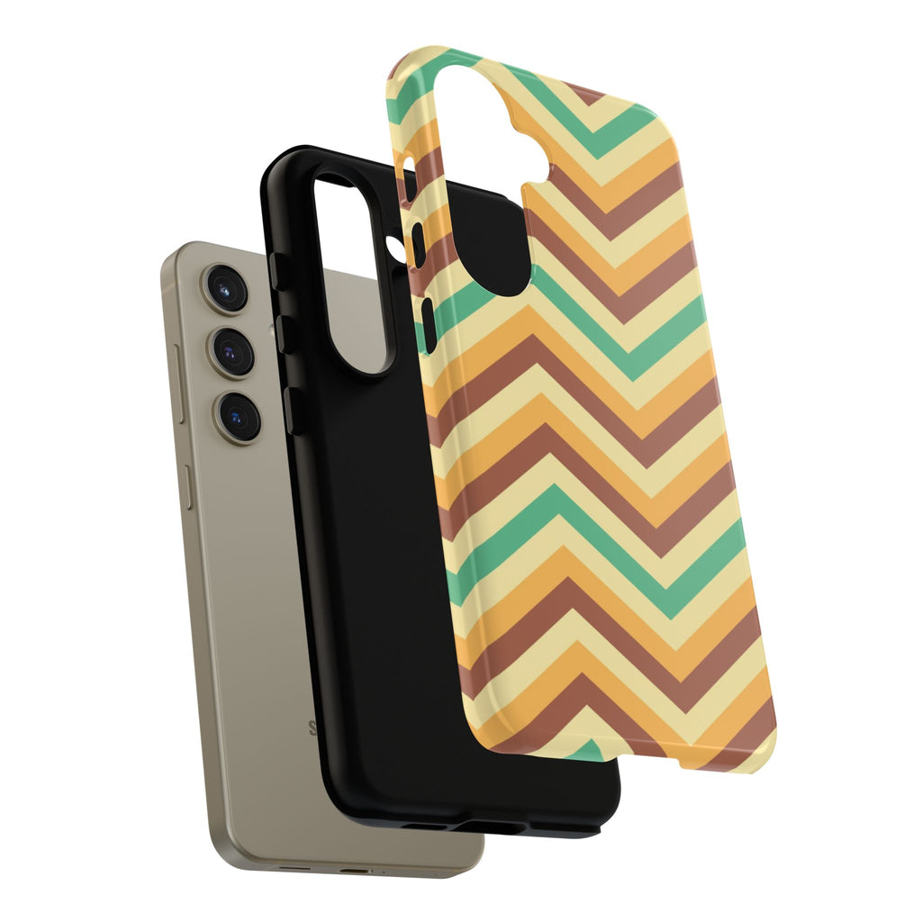 Zig Zags - Brown/Green