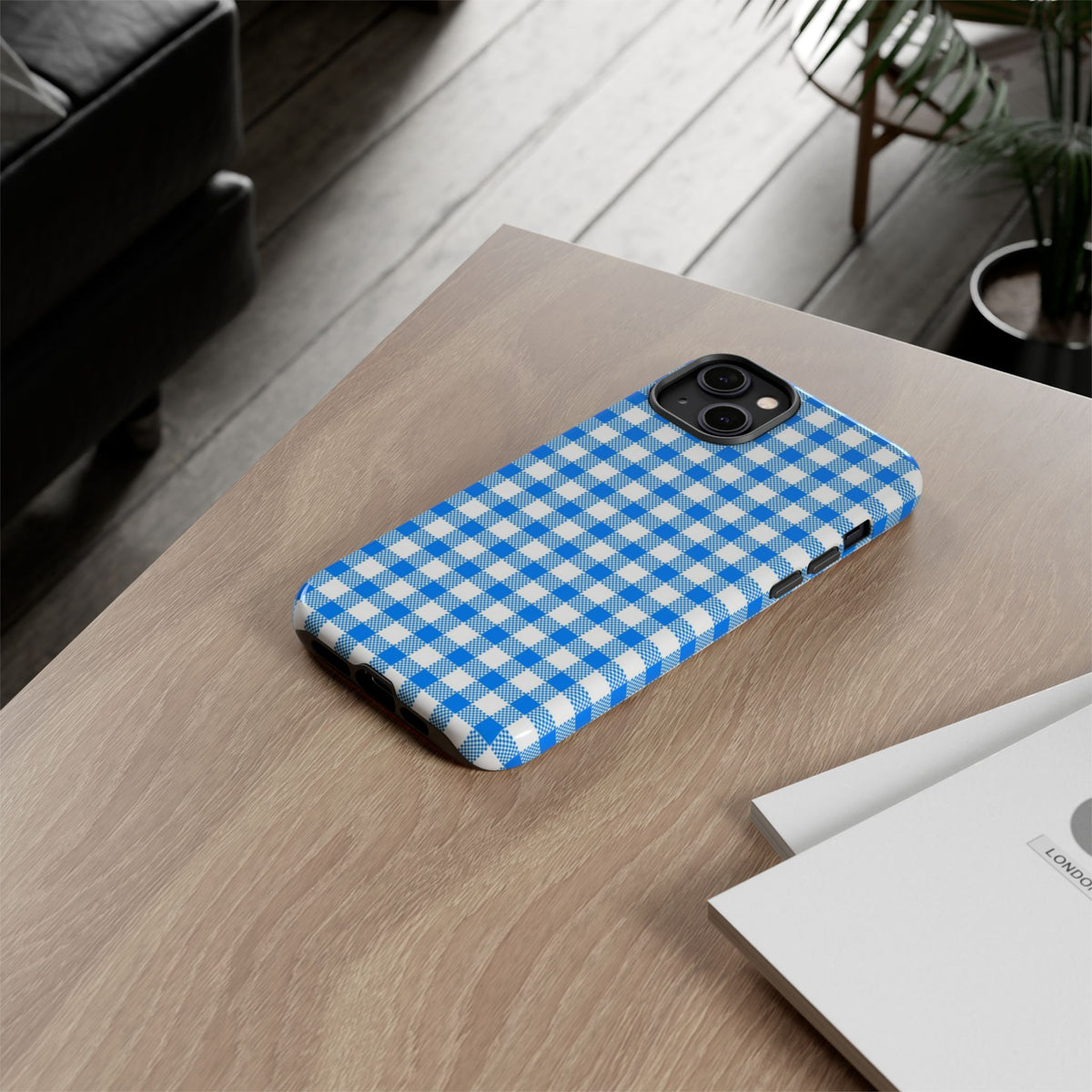 Checked - Blue