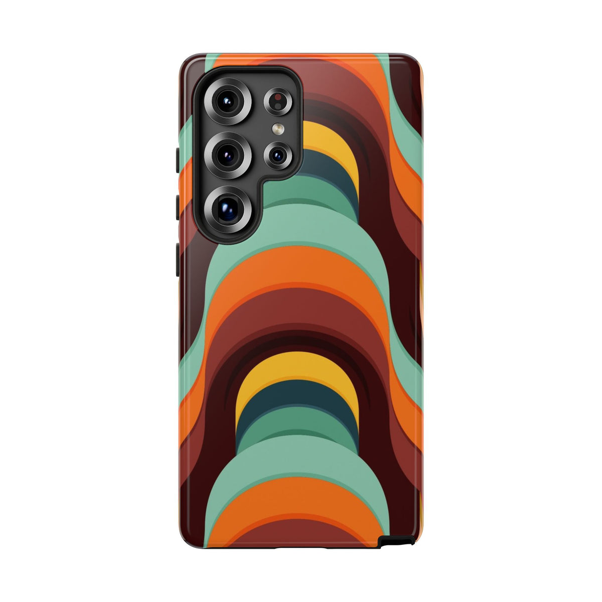 60's Wallpaper - Orange/Blue