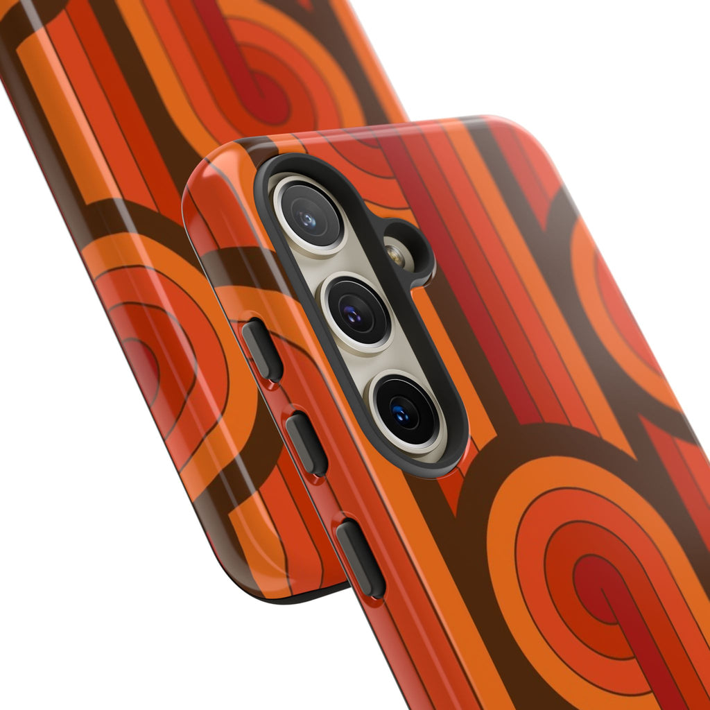 60's Wallpaper - Orange/Brown