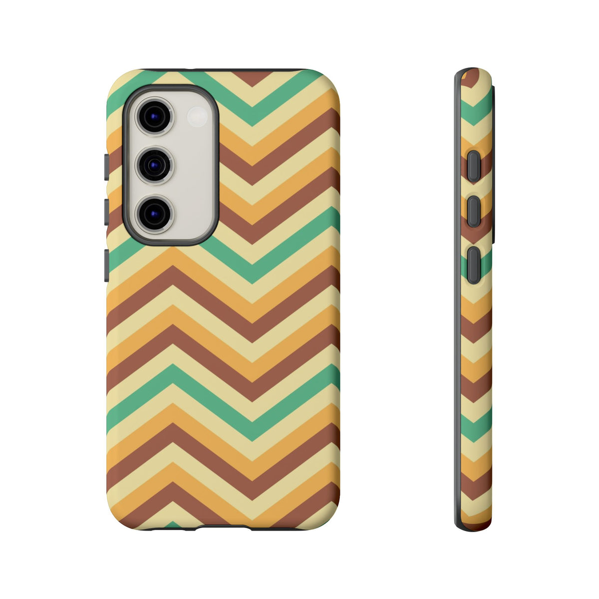 Zig Zags - Brown/Green