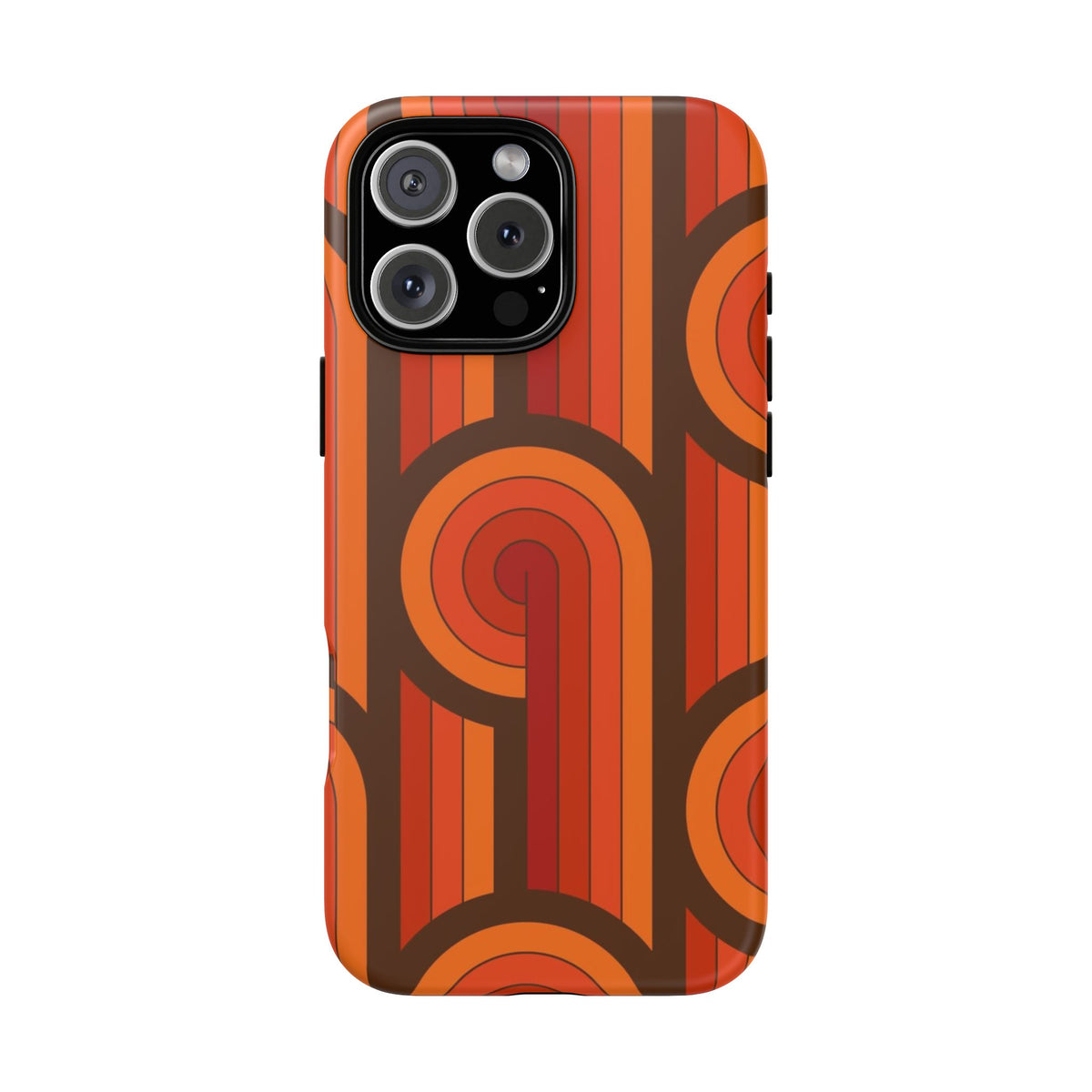 60's Wallpaper - Orange/Brown