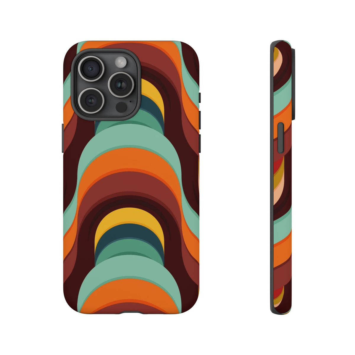 60's Wallpaper - Orange/Blue