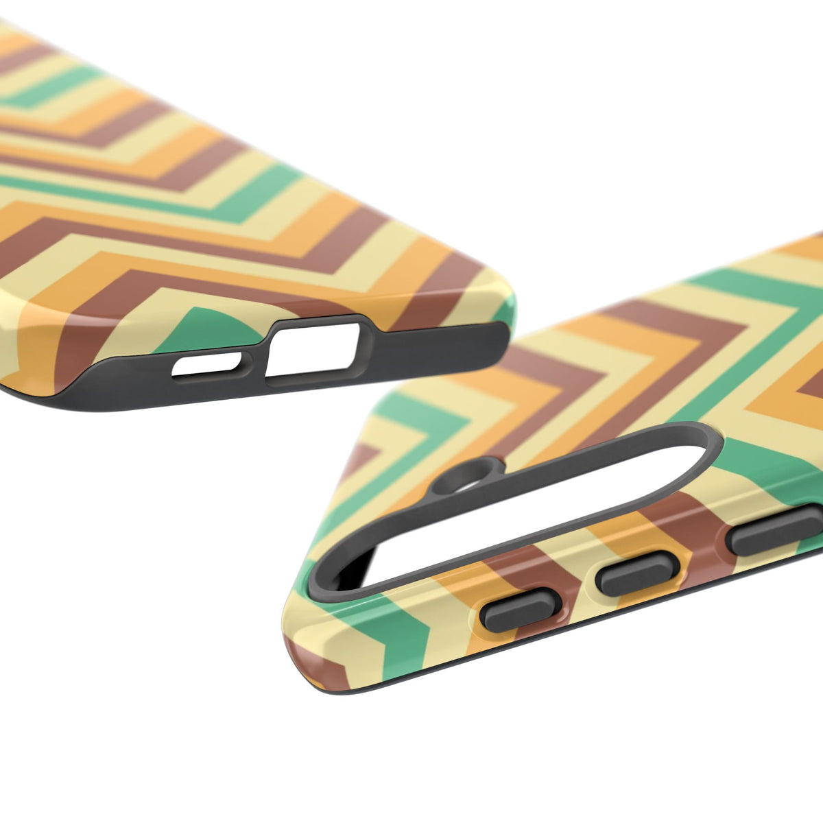 Zig Zags - Brown/Green