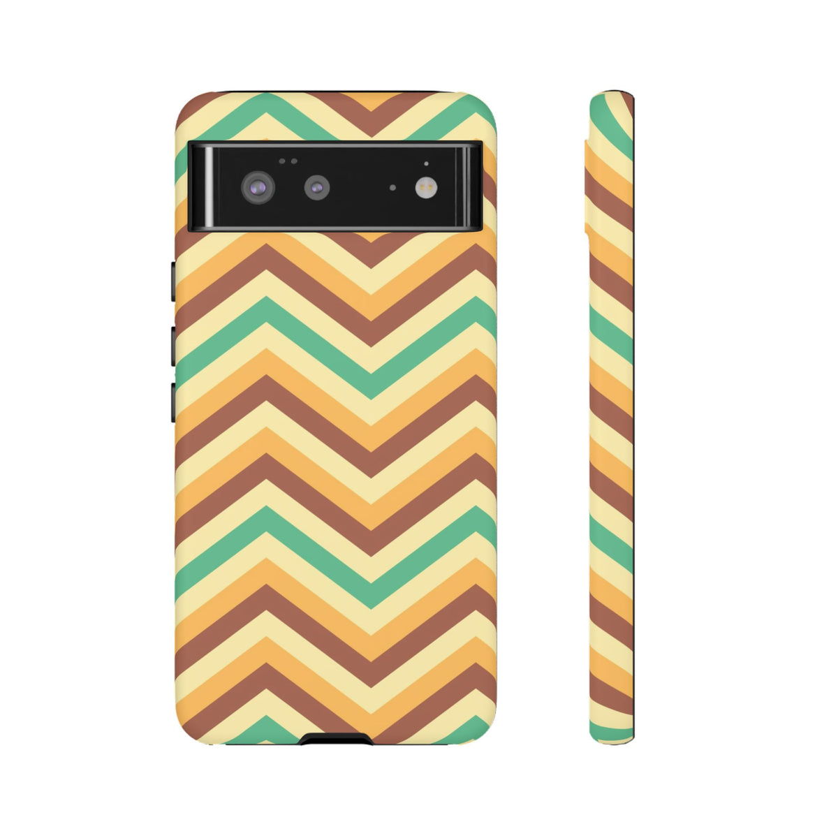 Zig Zags - Brown/Green