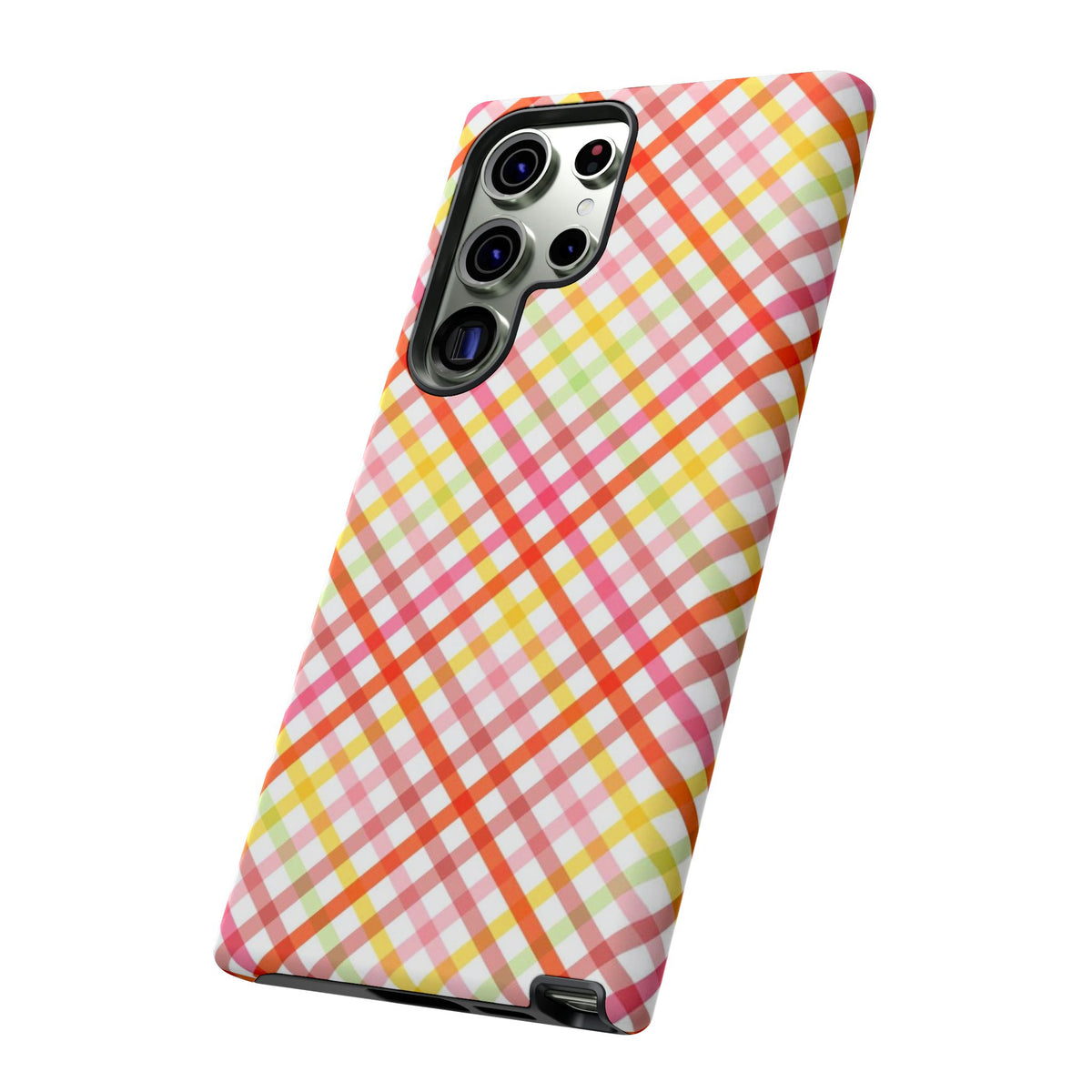 Checked Stripes - Pink/Red/Yellow