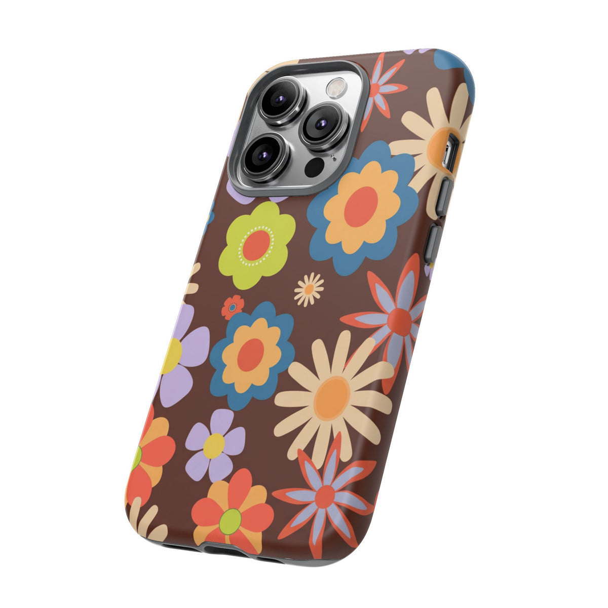 Flowers - Brown/Blue