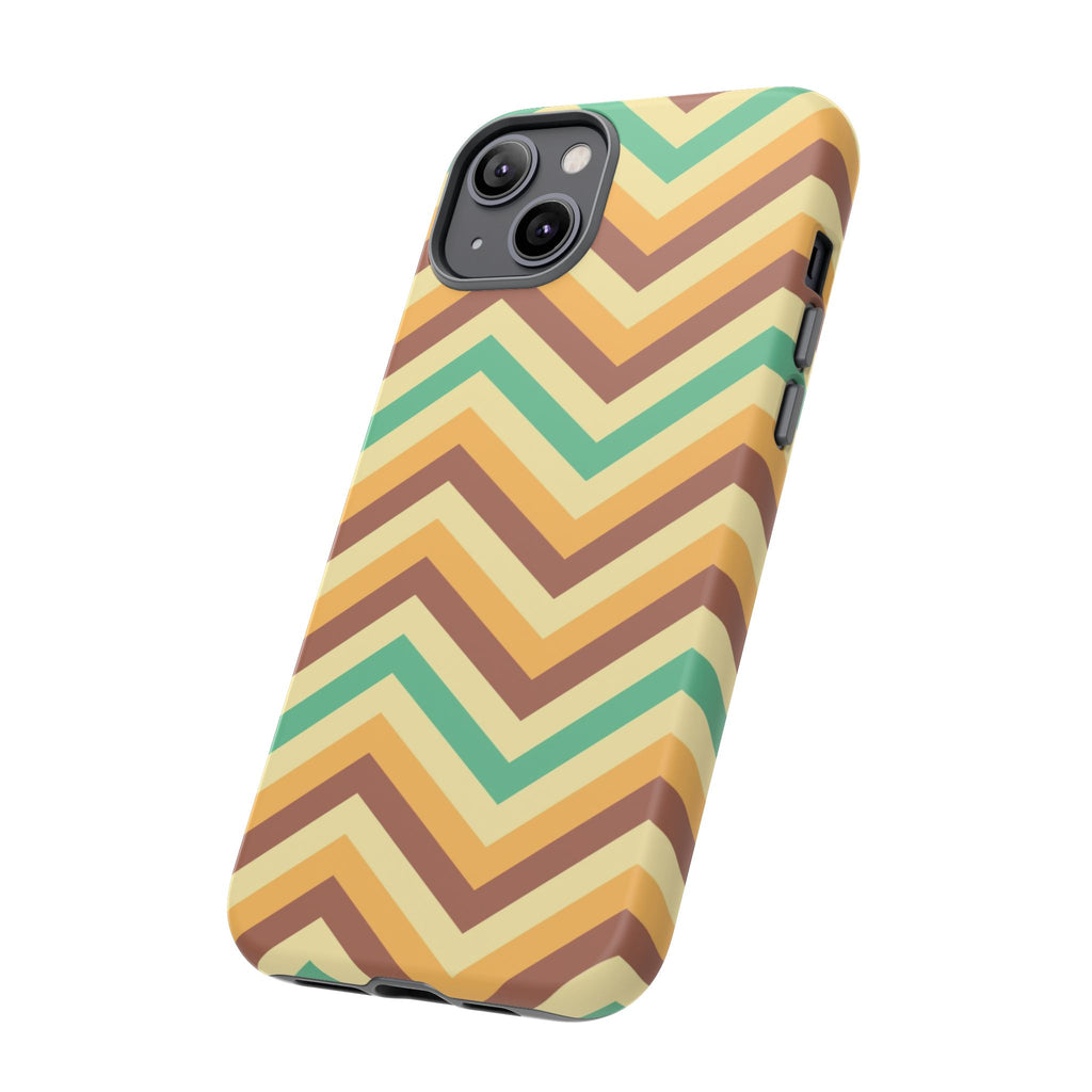 Zig Zags - Brown/Green