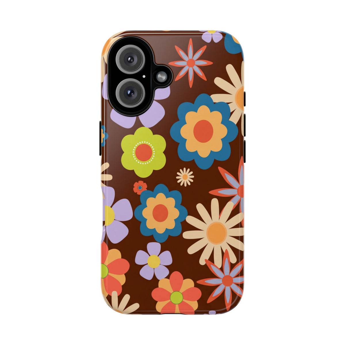 Flowers - Brown/Blue