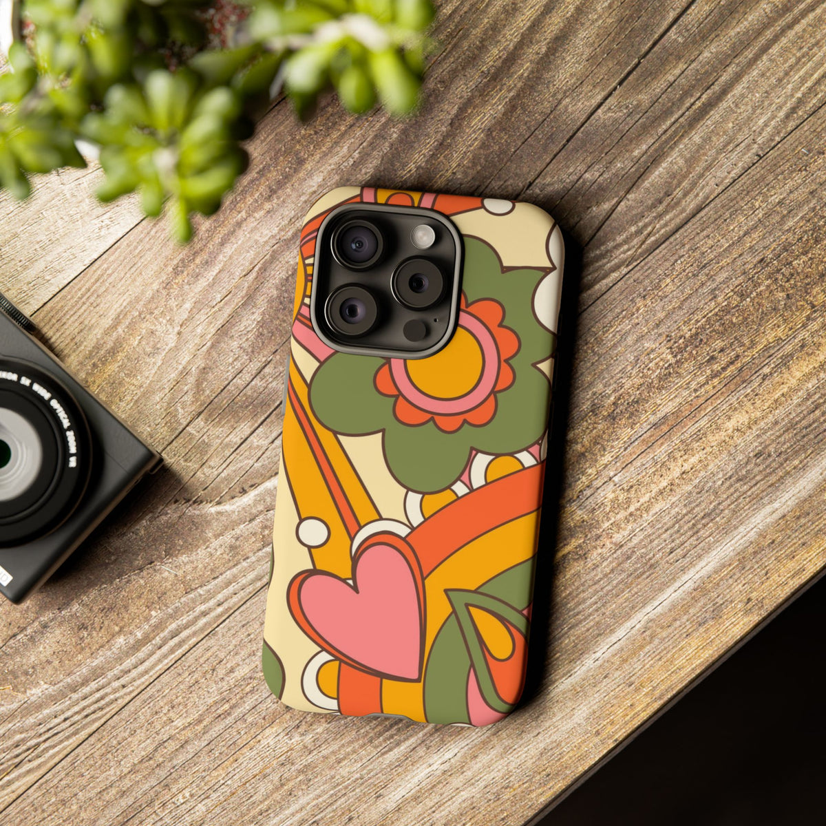 60's Wallpaper - Pink/Green