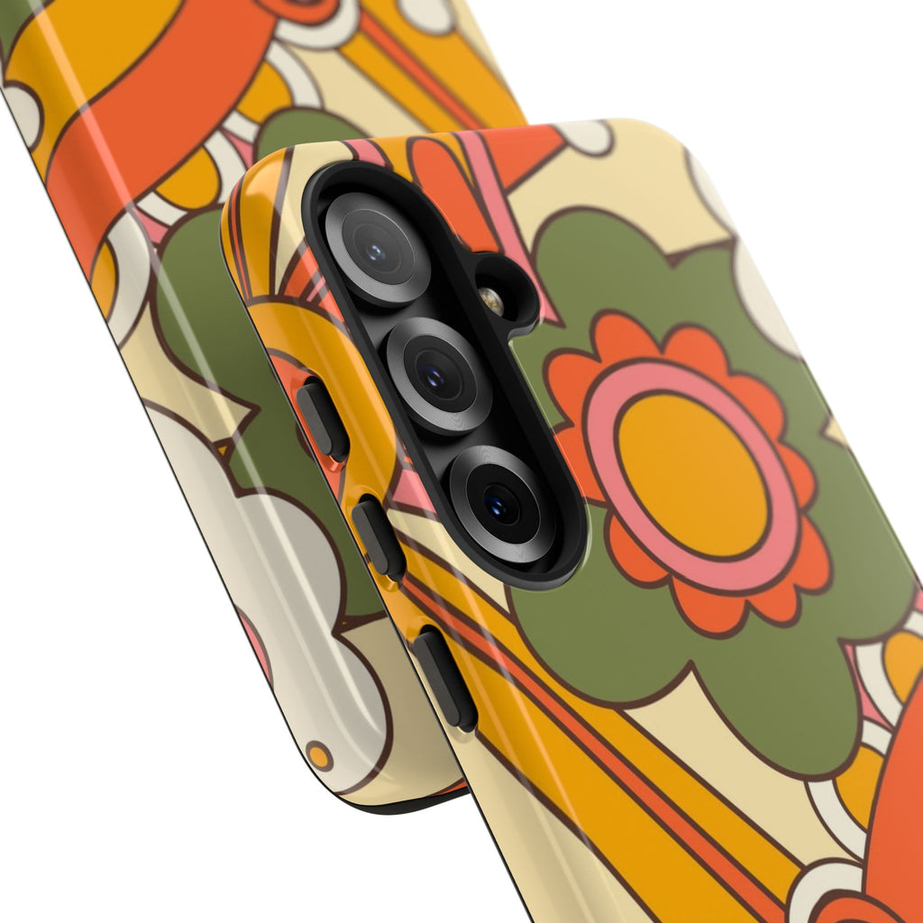 60's Wallpaper - Pink/Green