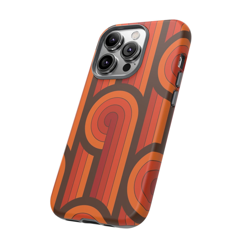 60's Wallpaper - Orange/Brown