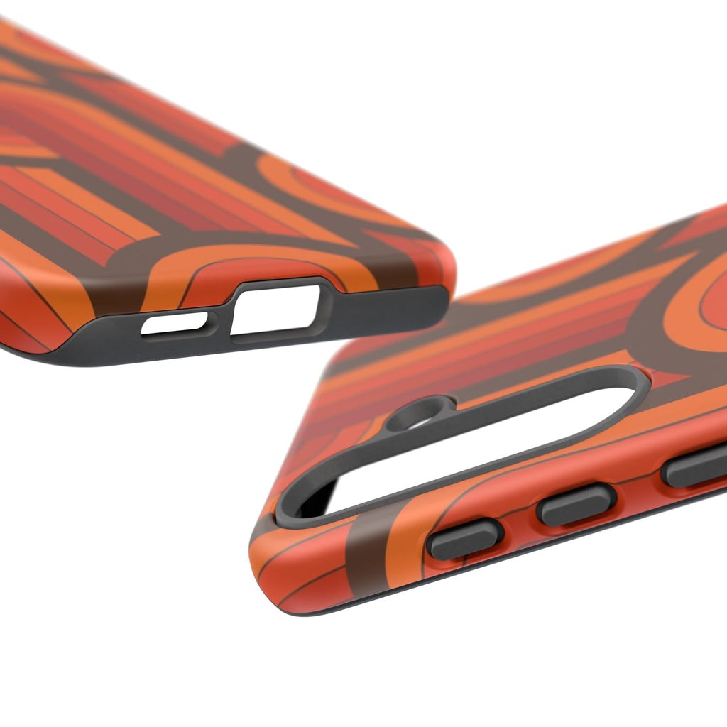 60's Wallpaper - Orange/Brown
