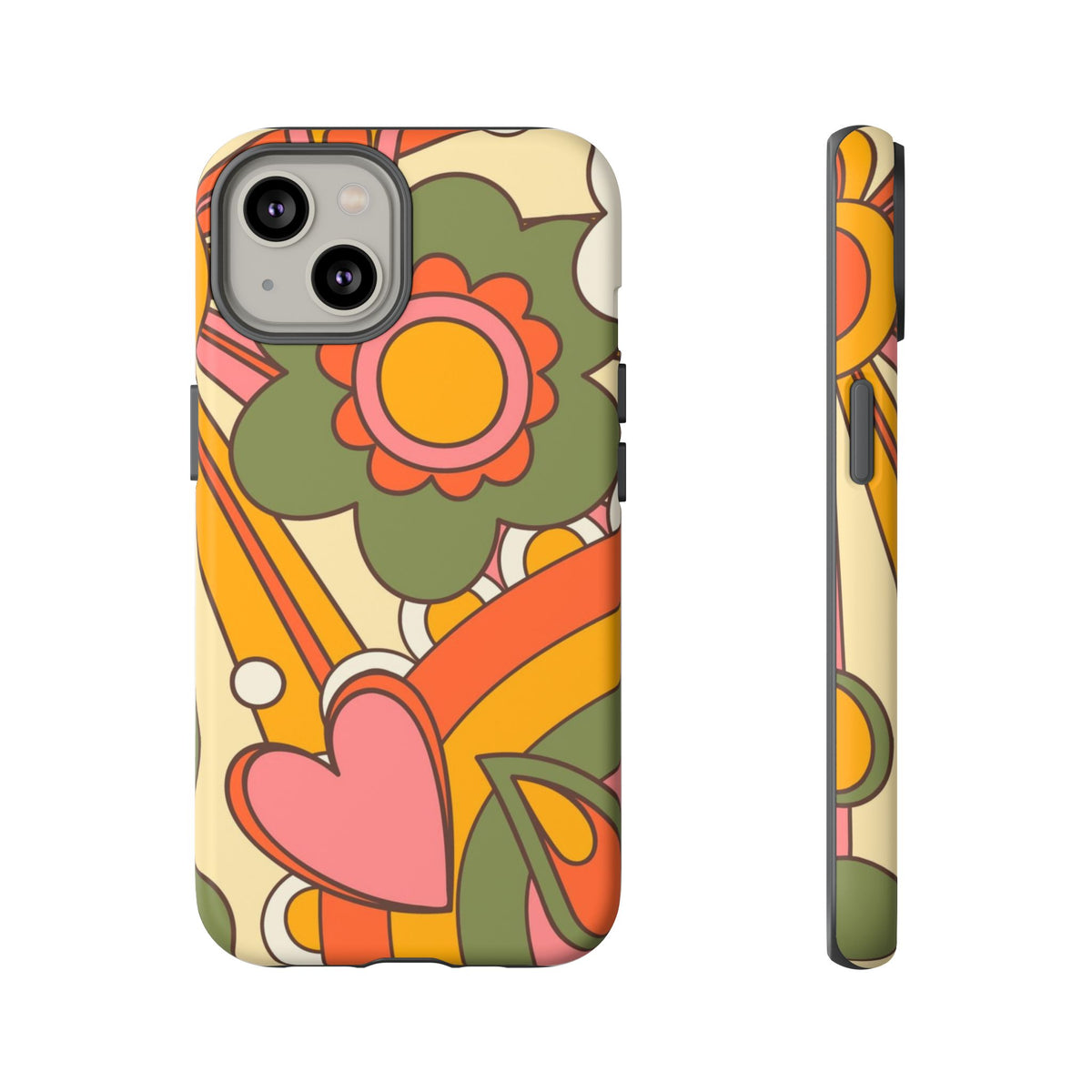 60's Wallpaper - Pink/Green