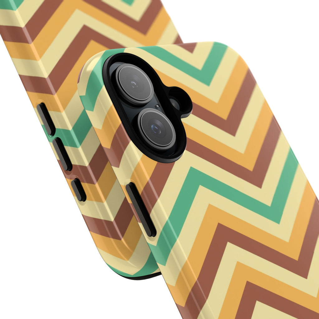 Zig Zags - Brown/Green