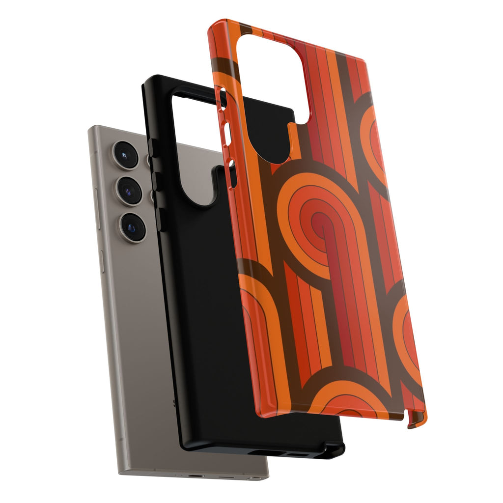 60's Wallpaper - Orange/Brown