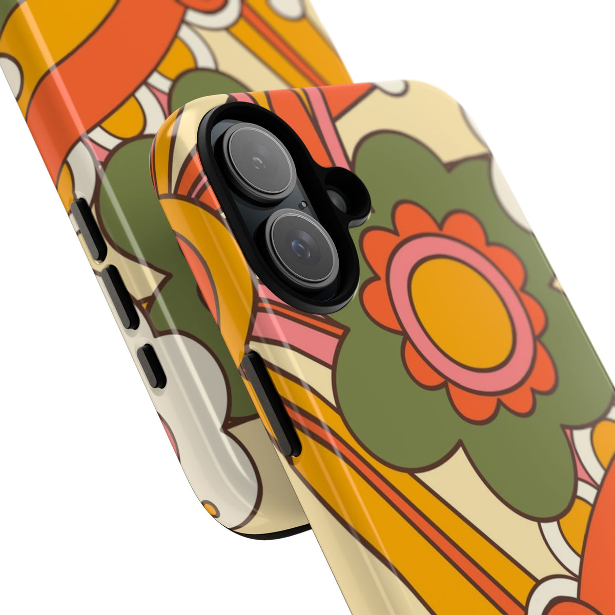 60's Wallpaper - Pink/Green