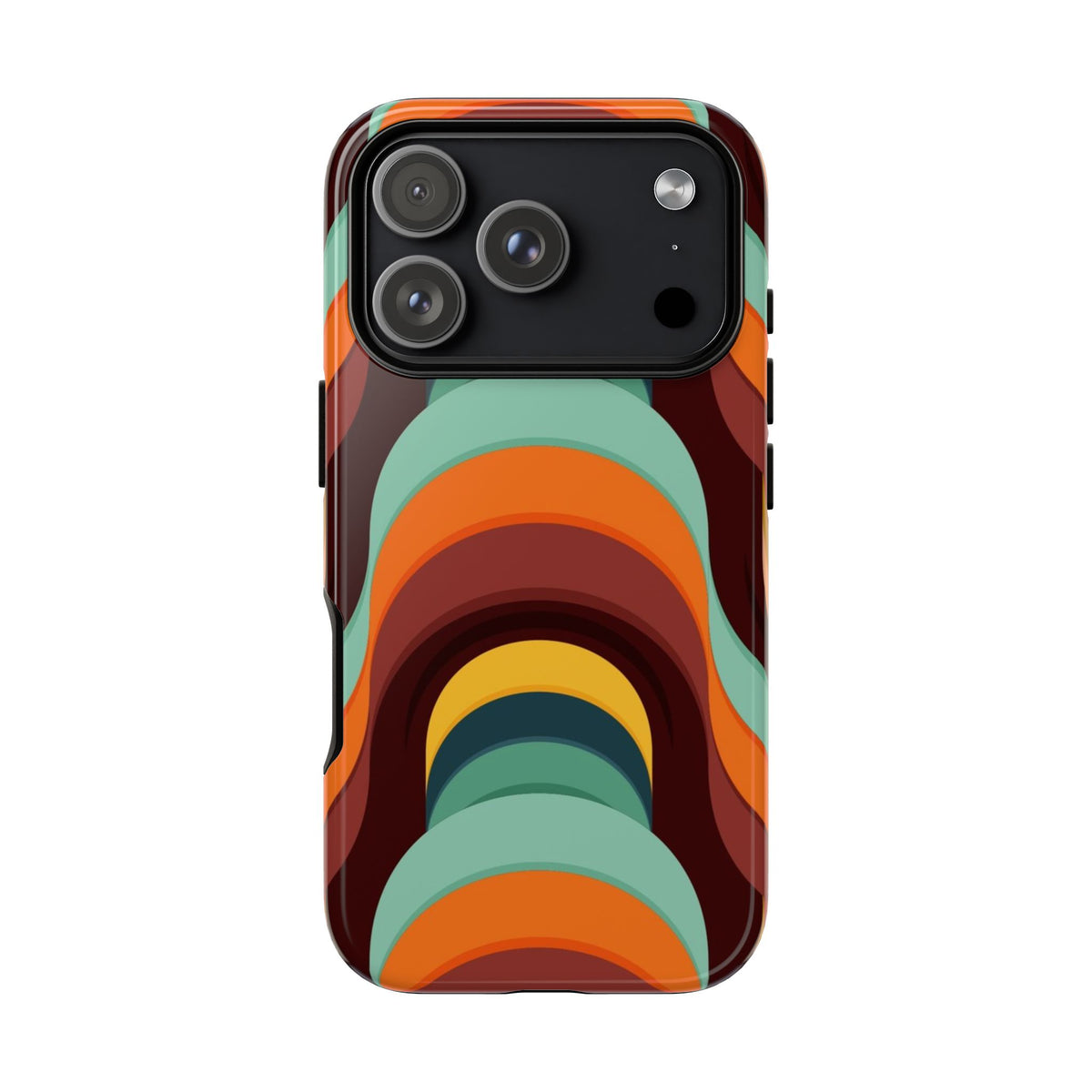 60's Wallpaper - Orange/Blue