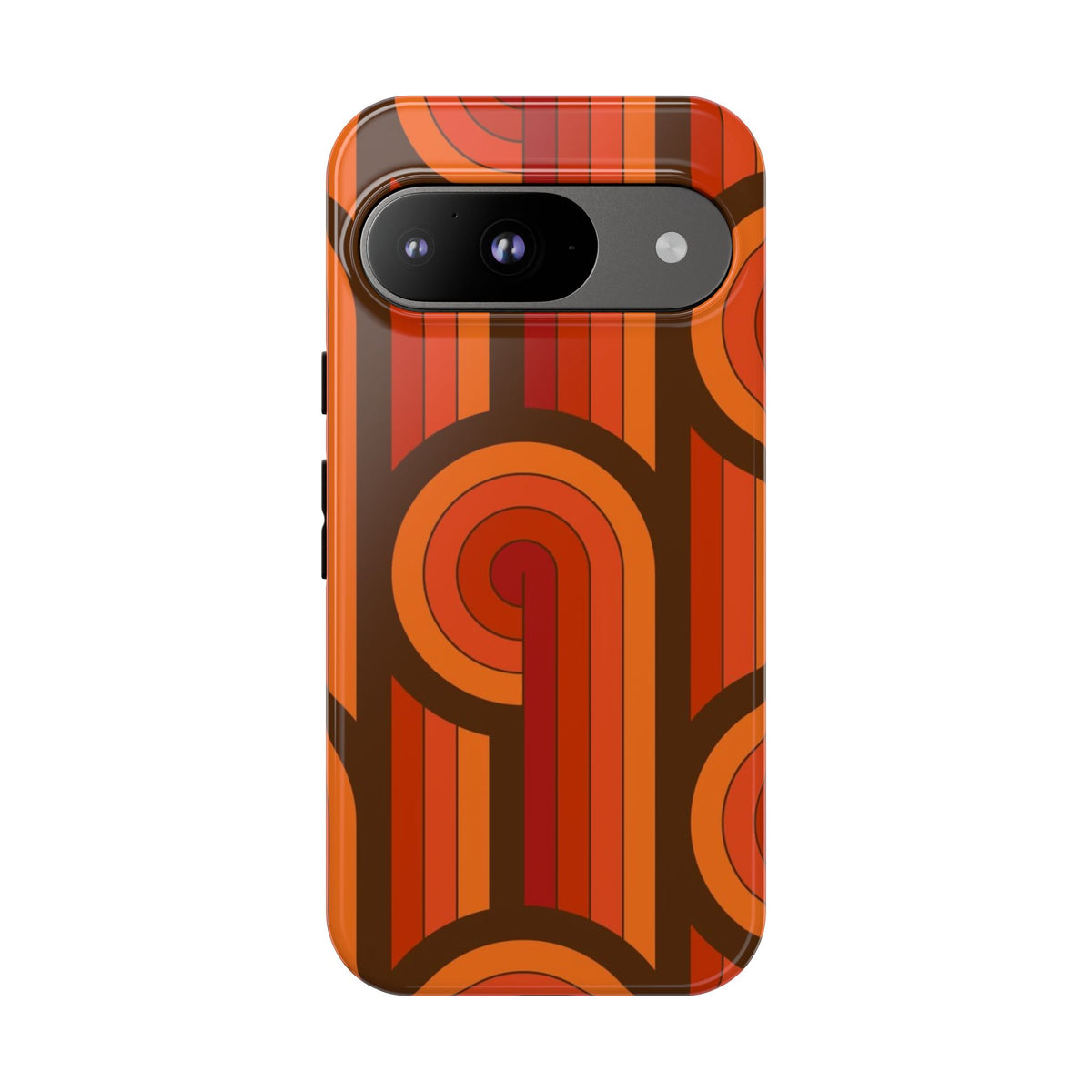 60's Wallpaper - Orange/Brown