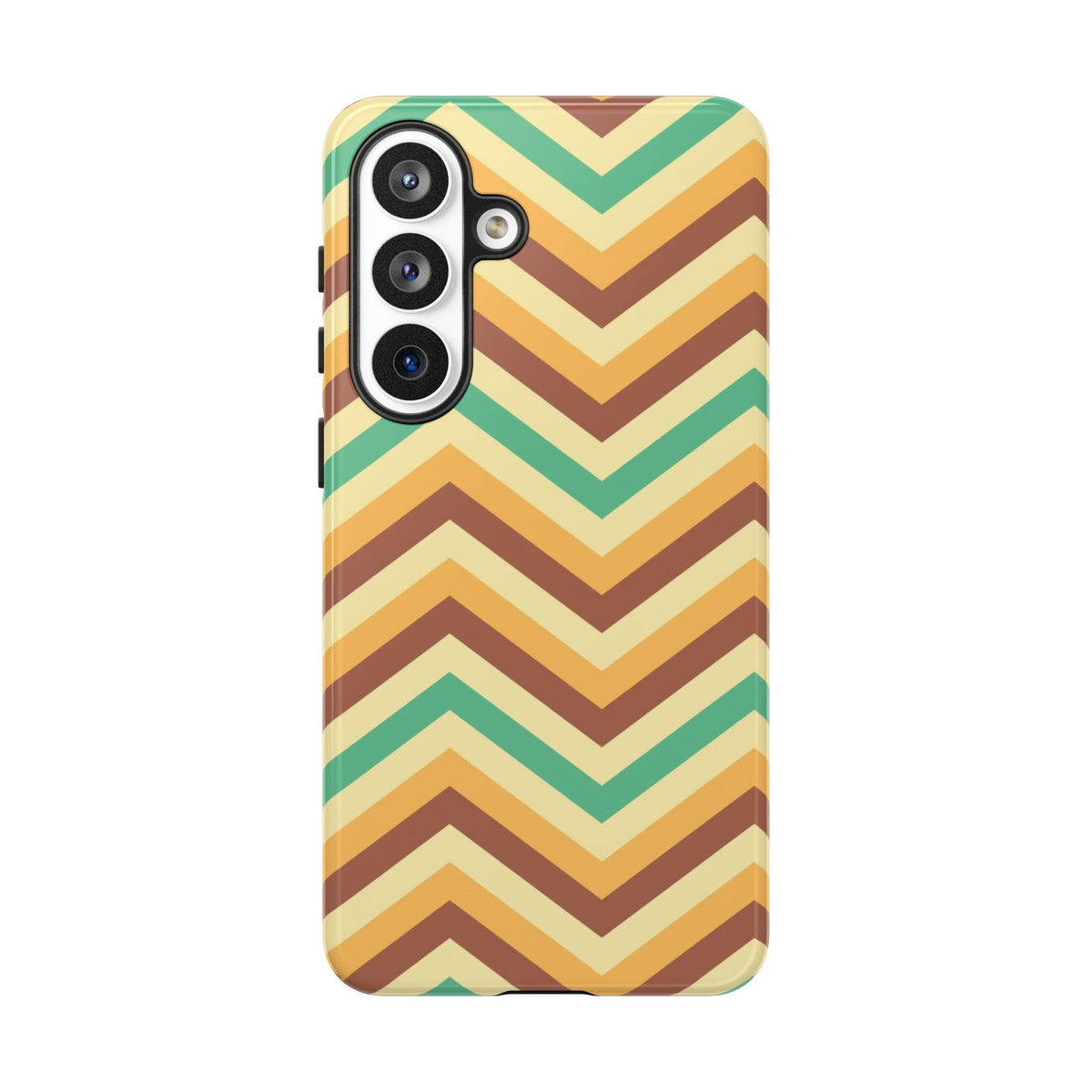 Zig Zags - Brown/Green