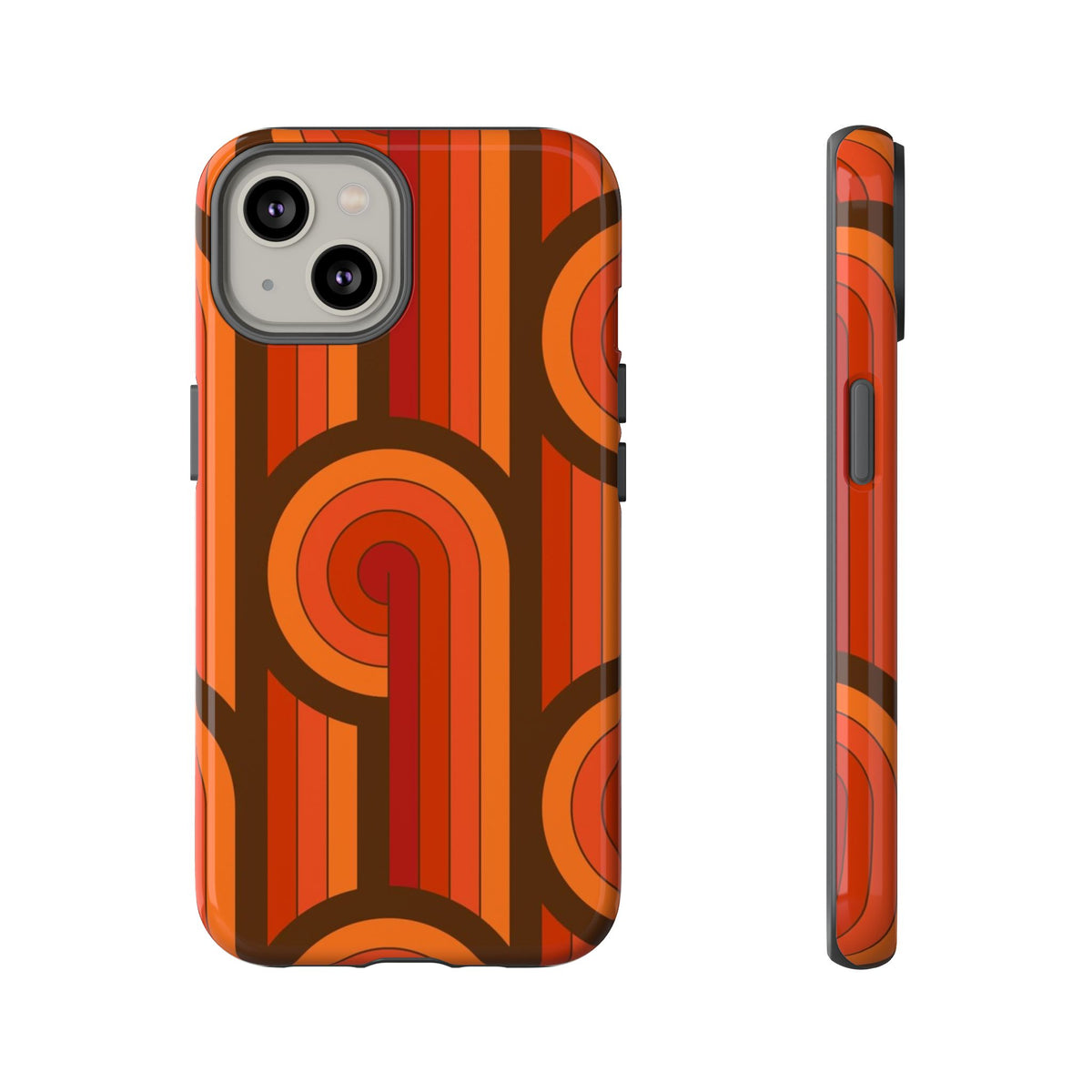 60's Wallpaper - Orange/Brown