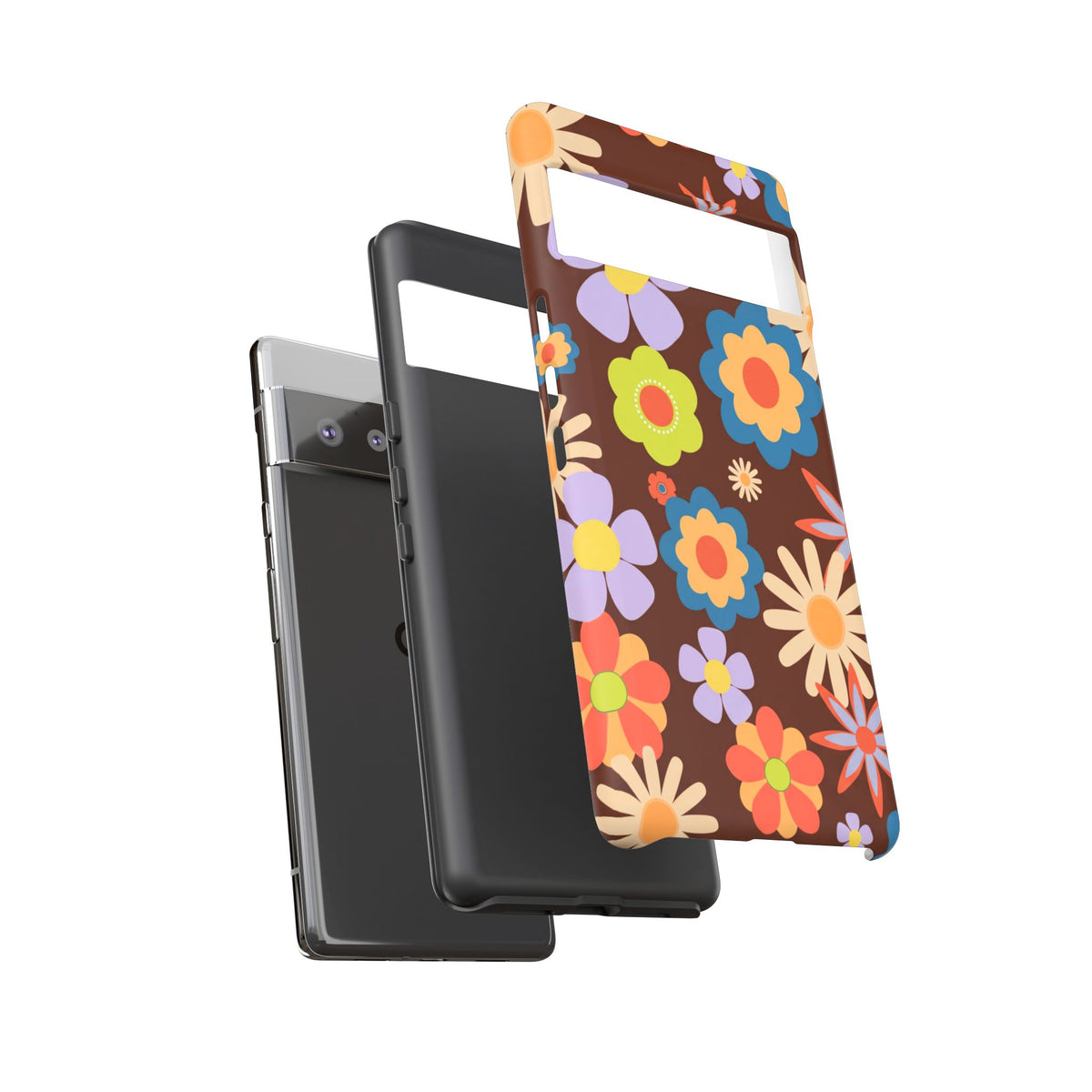 Flowers - Brown/Blue
