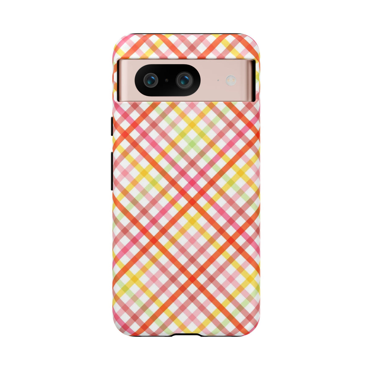 Checked Stripes - Pink/Red/Yellow