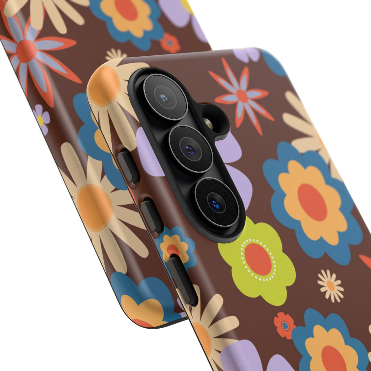 Flowers - Brown/Blue