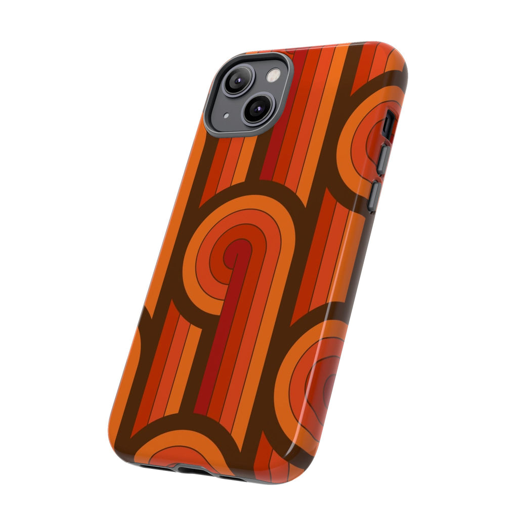 60's Wallpaper - Orange/Brown