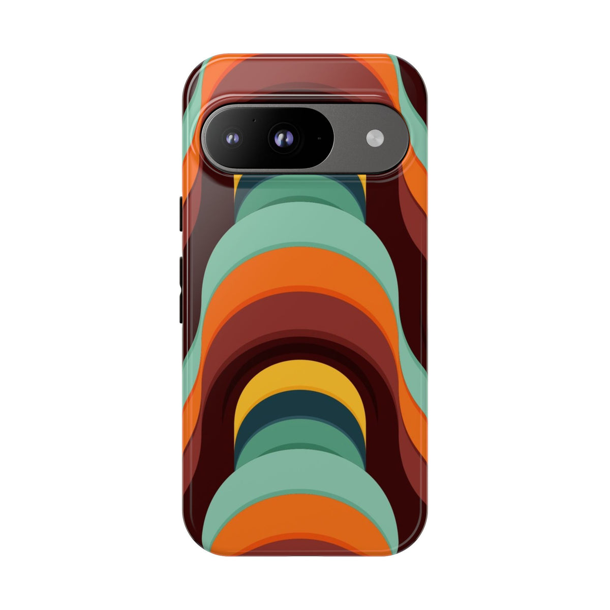 60's Wallpaper - Orange/Blue