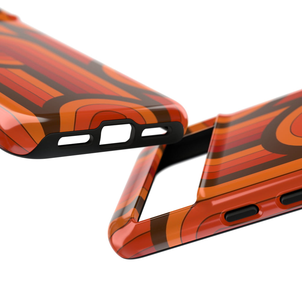 60's Wallpaper - Orange/Brown