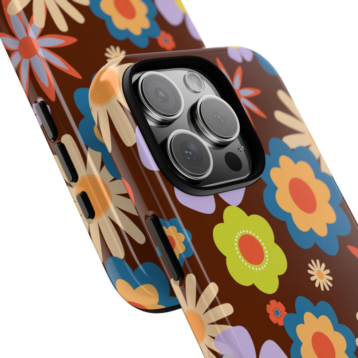 Flowers - Brown/Blue