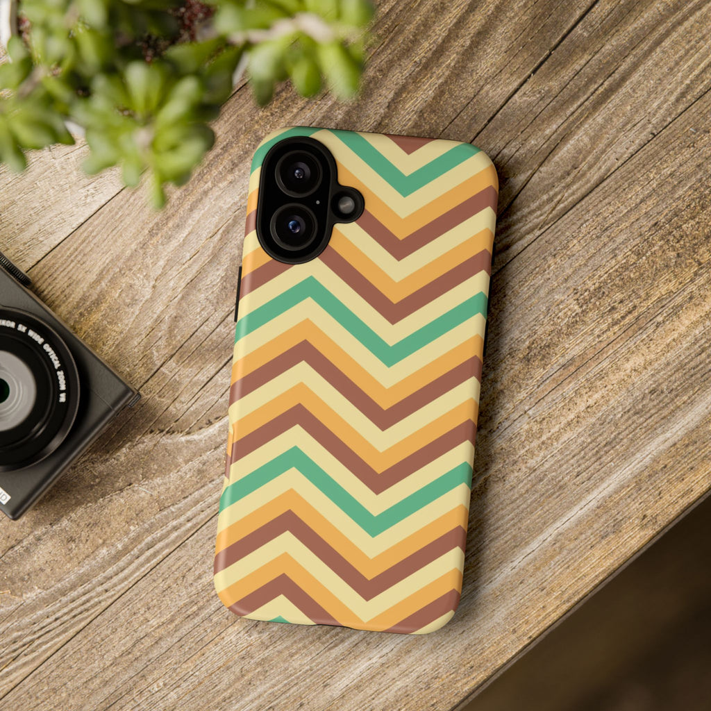 Zig Zags - Brown/Green