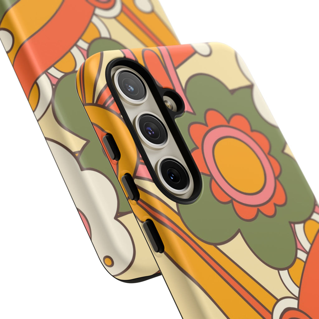 60's Wallpaper - Pink/Green