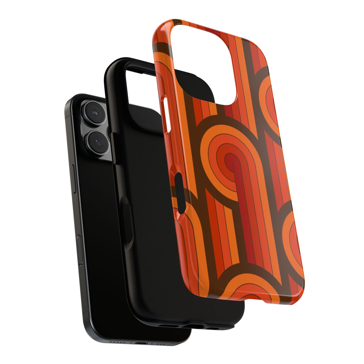60's Wallpaper - Orange/Brown