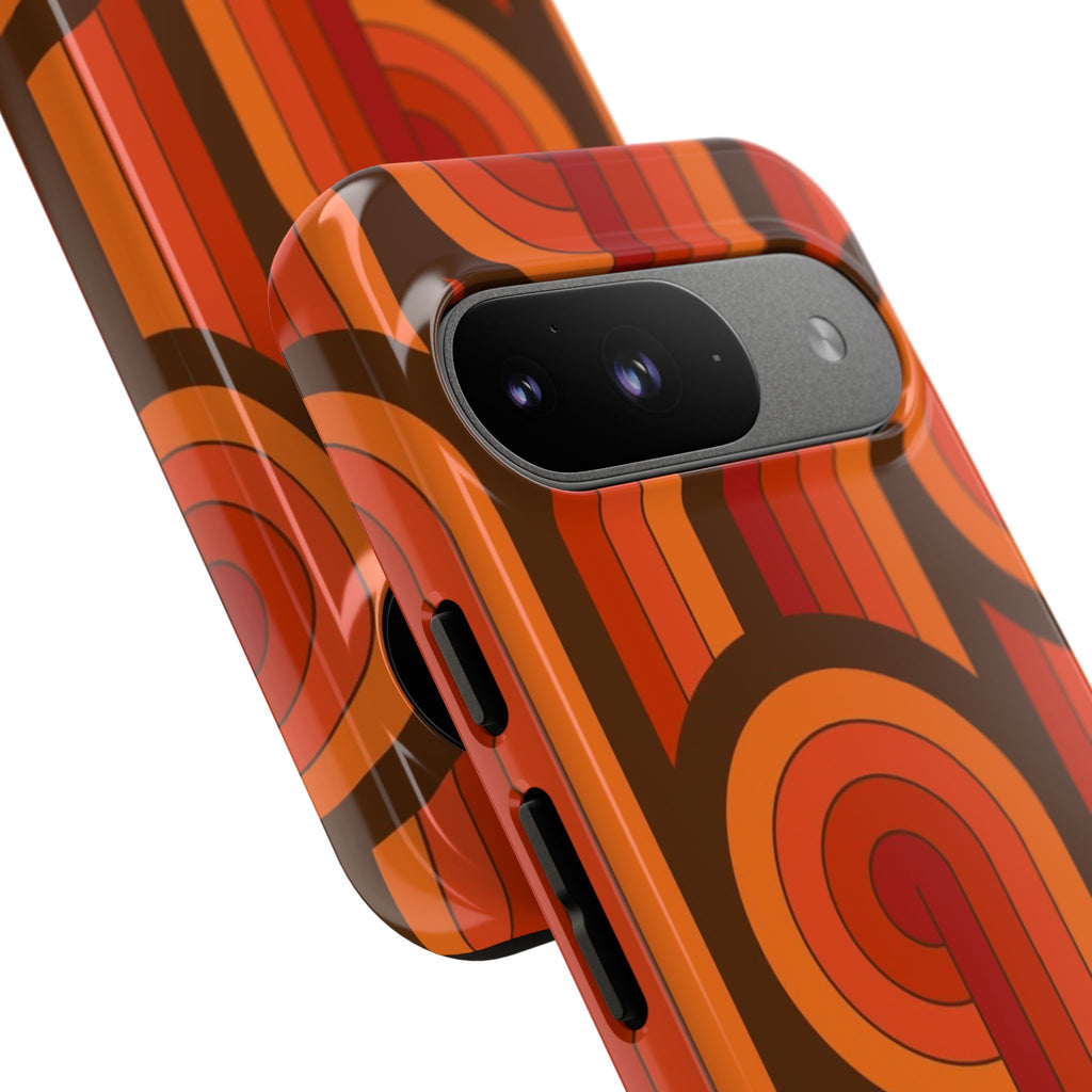 60's Wallpaper - Orange/Brown