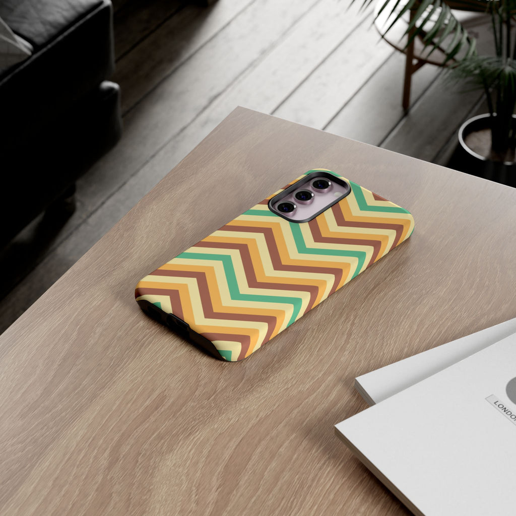 Zig Zags - Brown/Green