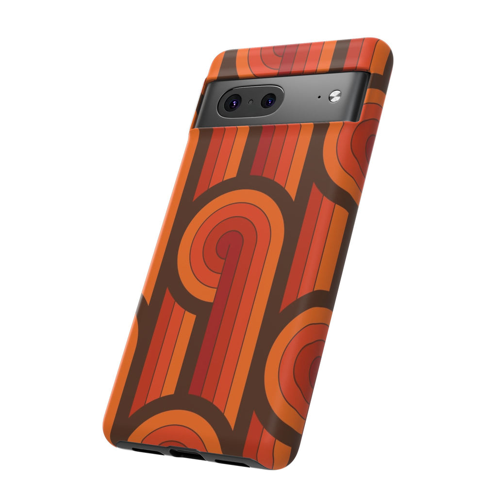 60's Wallpaper - Orange/Brown