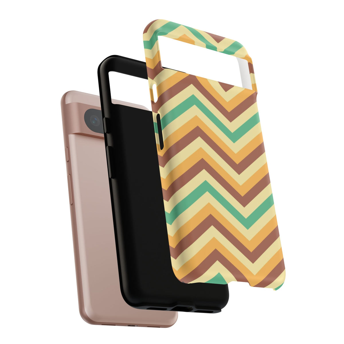 Zig Zags - Brown/Green