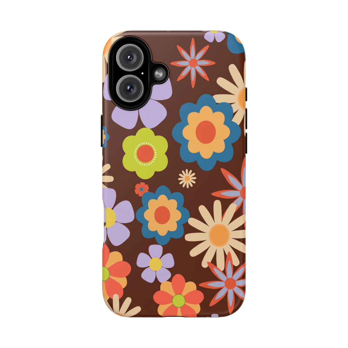 Flowers - Brown/Blue