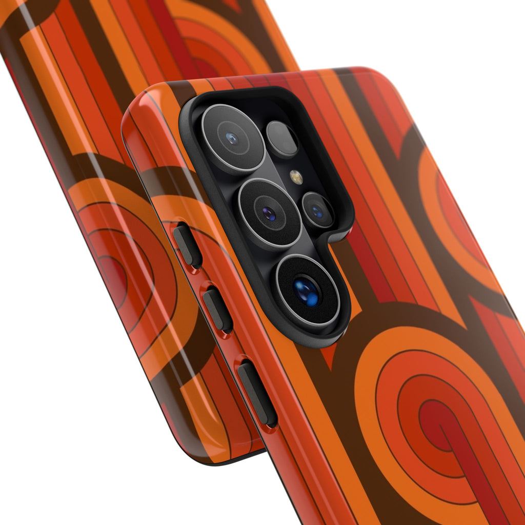 60's Wallpaper - Orange/Brown