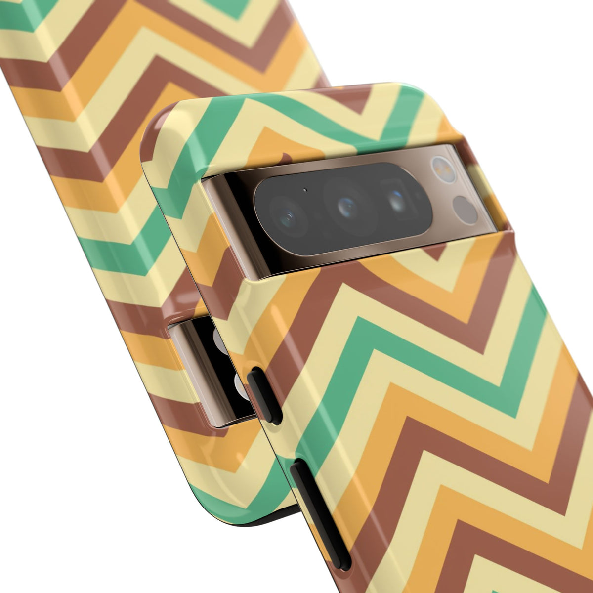 Zig Zags - Brown/Green