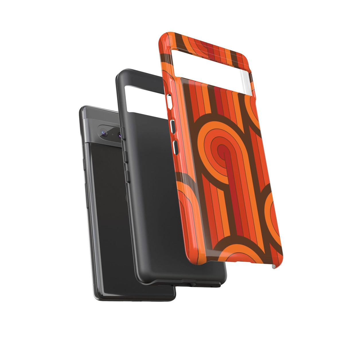 60's Wallpaper - Orange/Brown