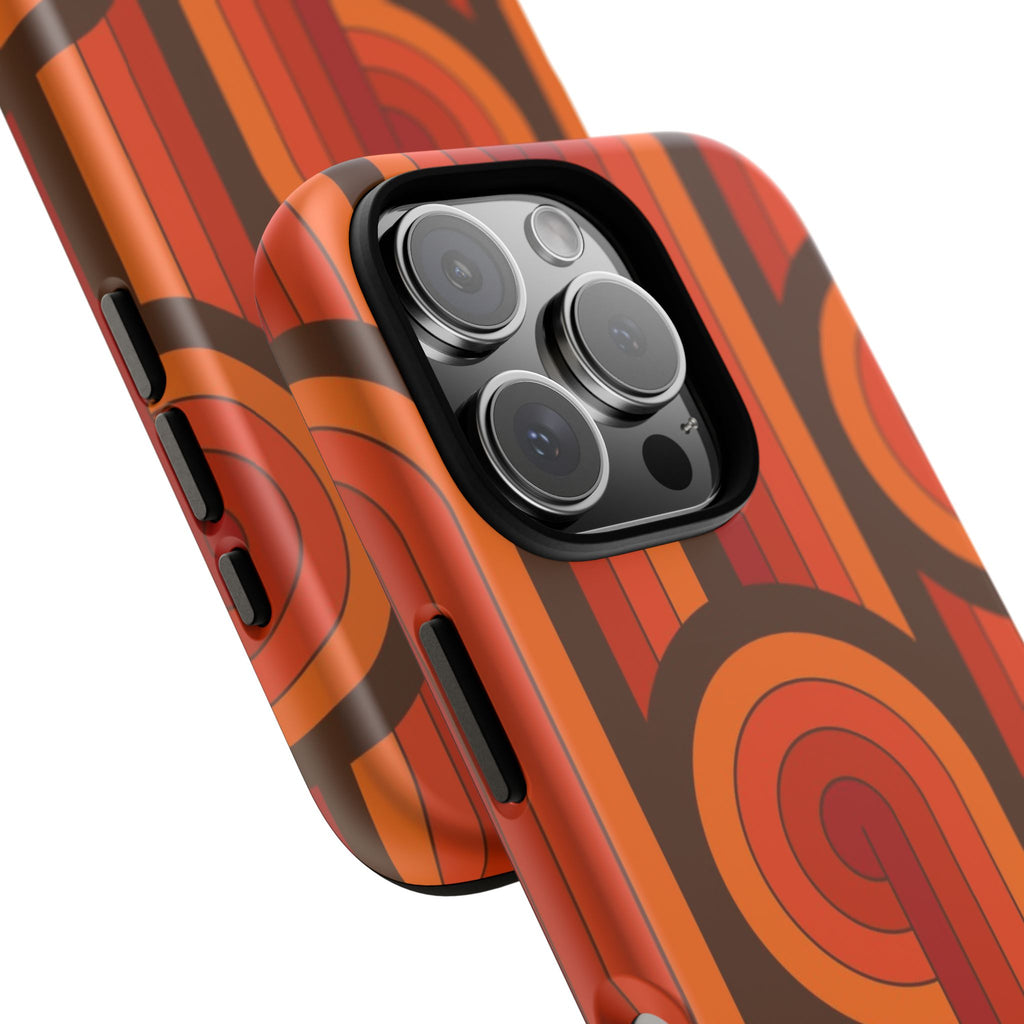 60's Wallpaper - Orange/Brown