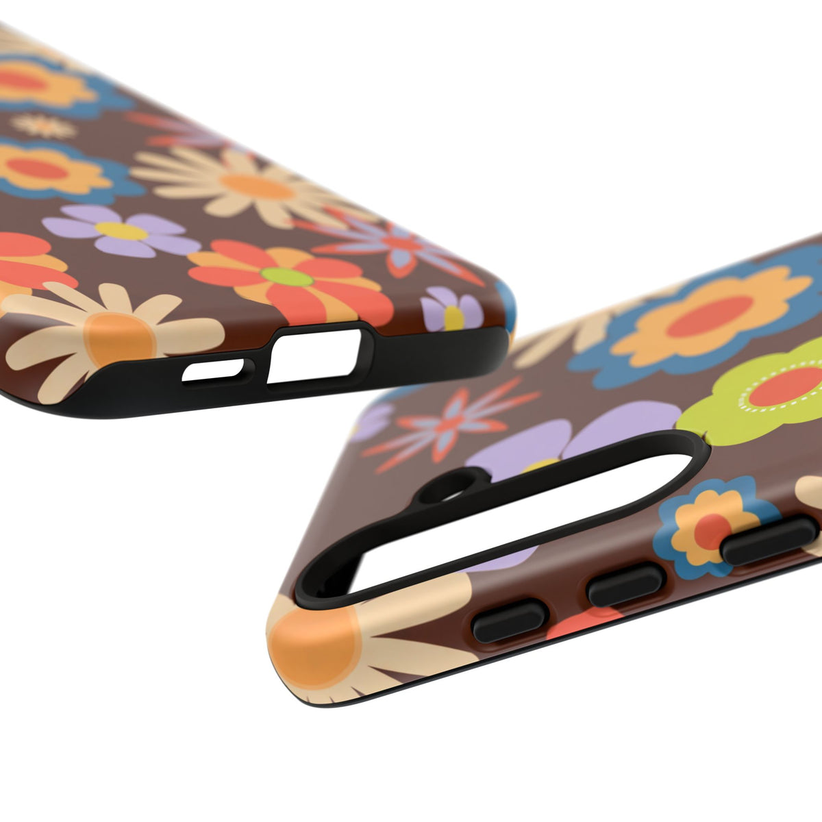 Flowers - Brown/Blue