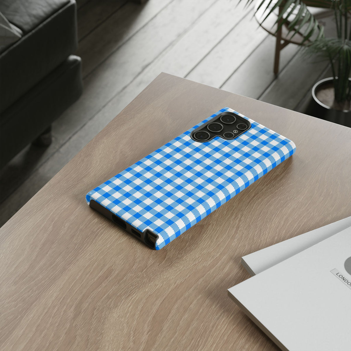 Checked - Blue