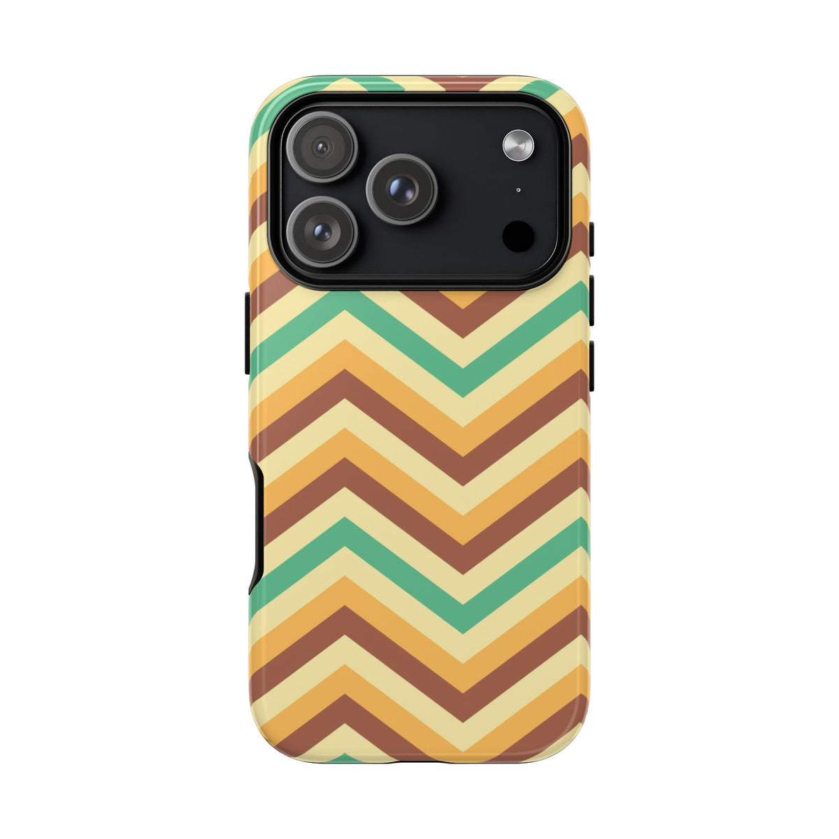 Zig Zags - Brown/Green