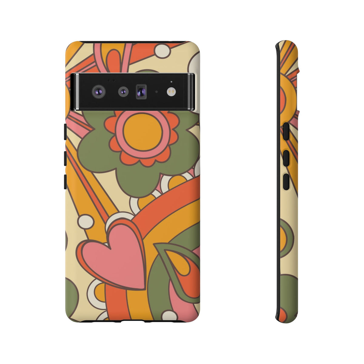 60's Wallpaper - Pink/Green