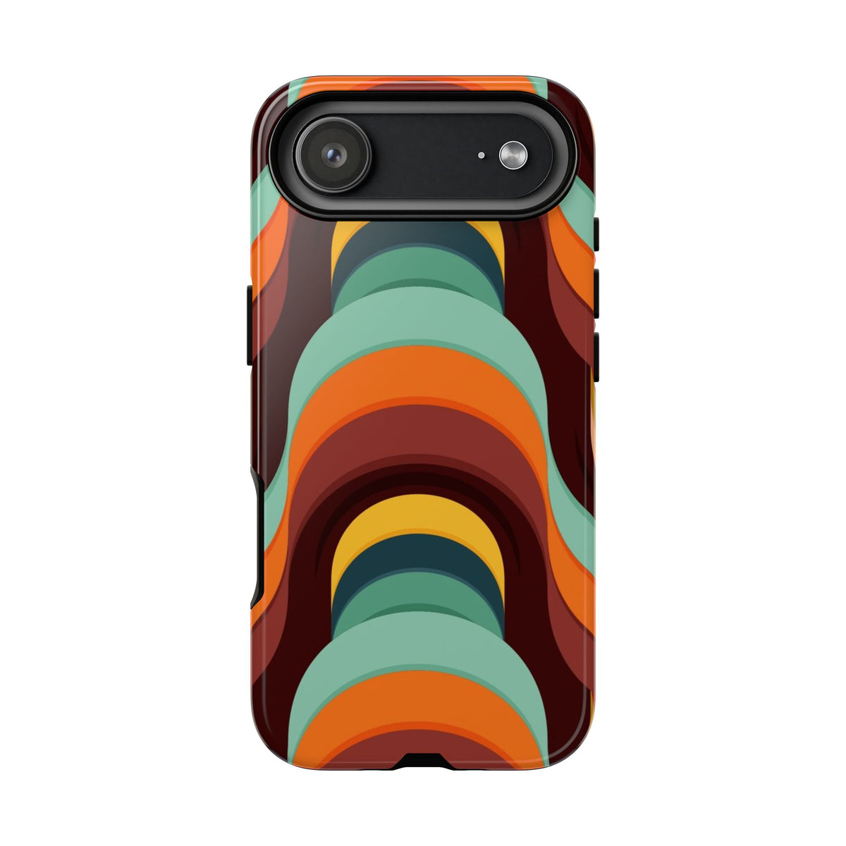 60's Wallpaper - Orange/Blue